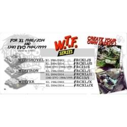 WTF Rocker Box Cover Shovel per Sportster 1986-2003